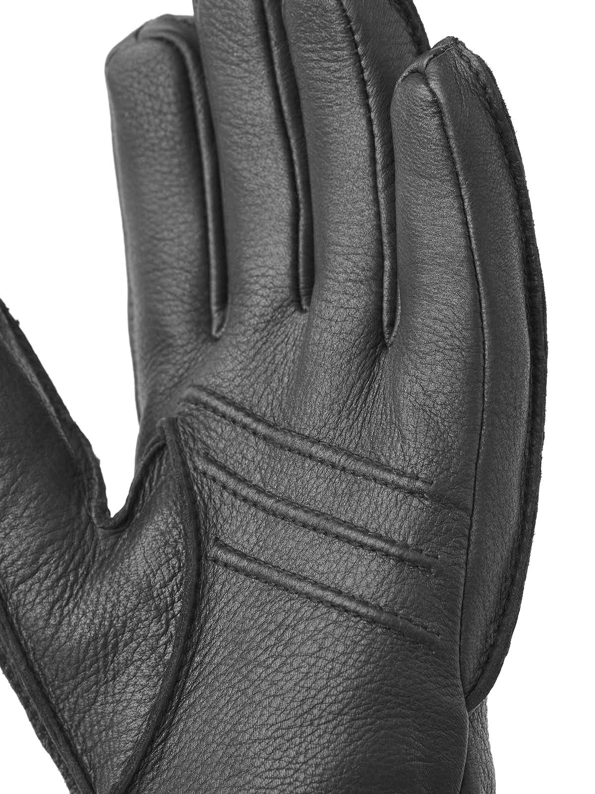 Deerskin Primaloft Rib Glove - Black