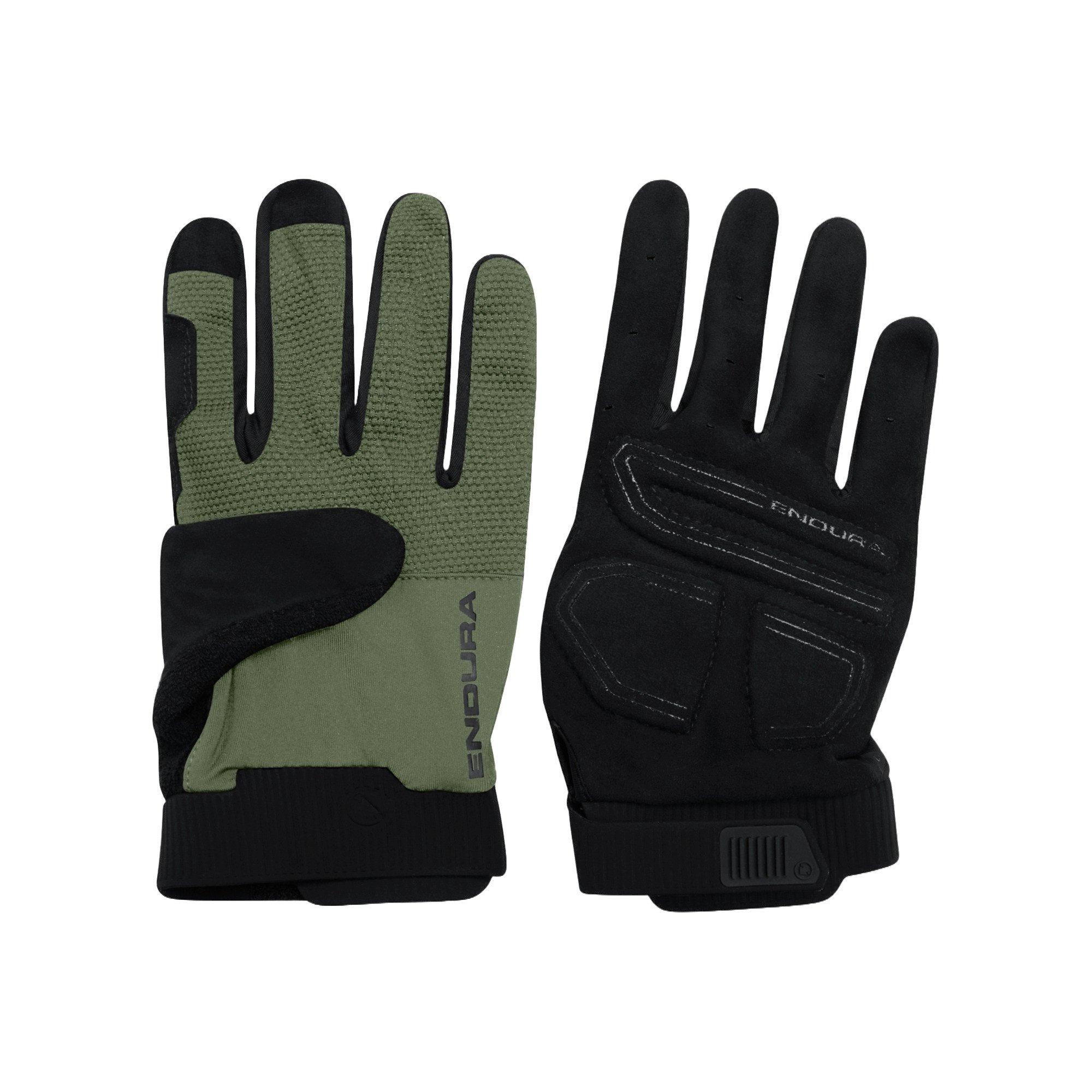 Unisex Loop Full Finger Gloves - Green