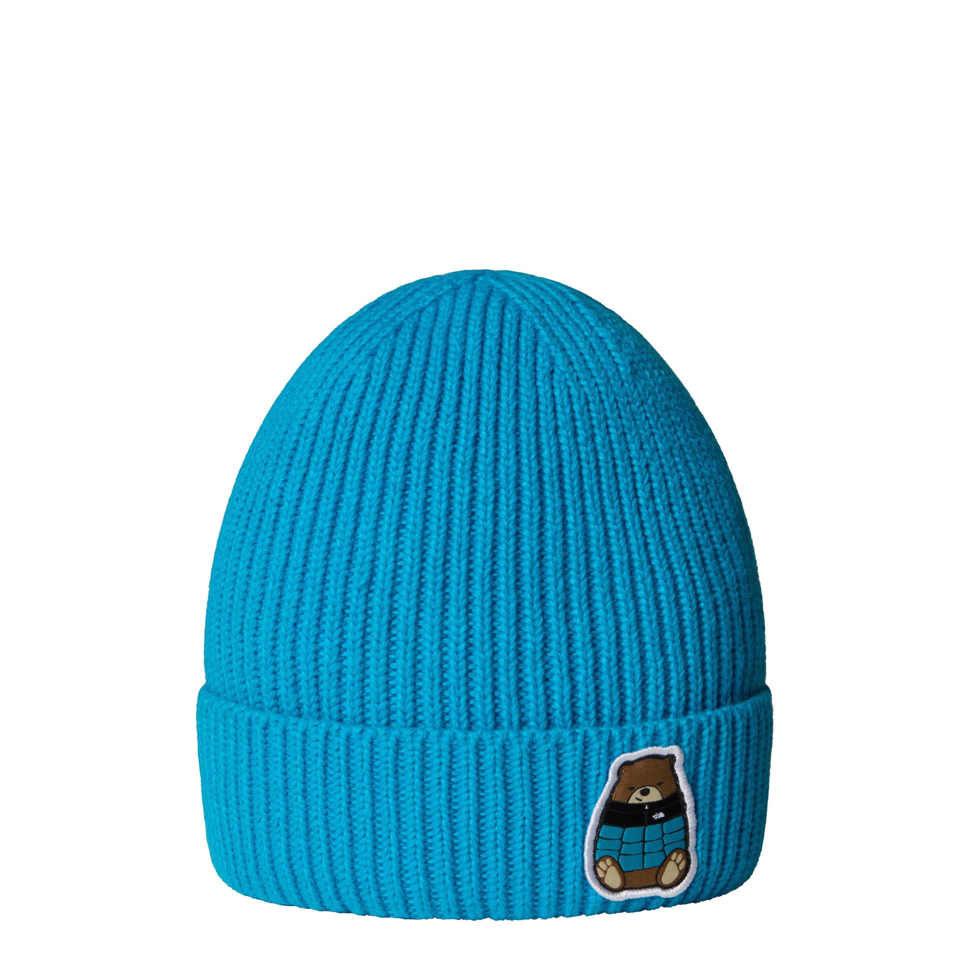 Kids' TNF Logo Box Cuffed Beanie - Blue