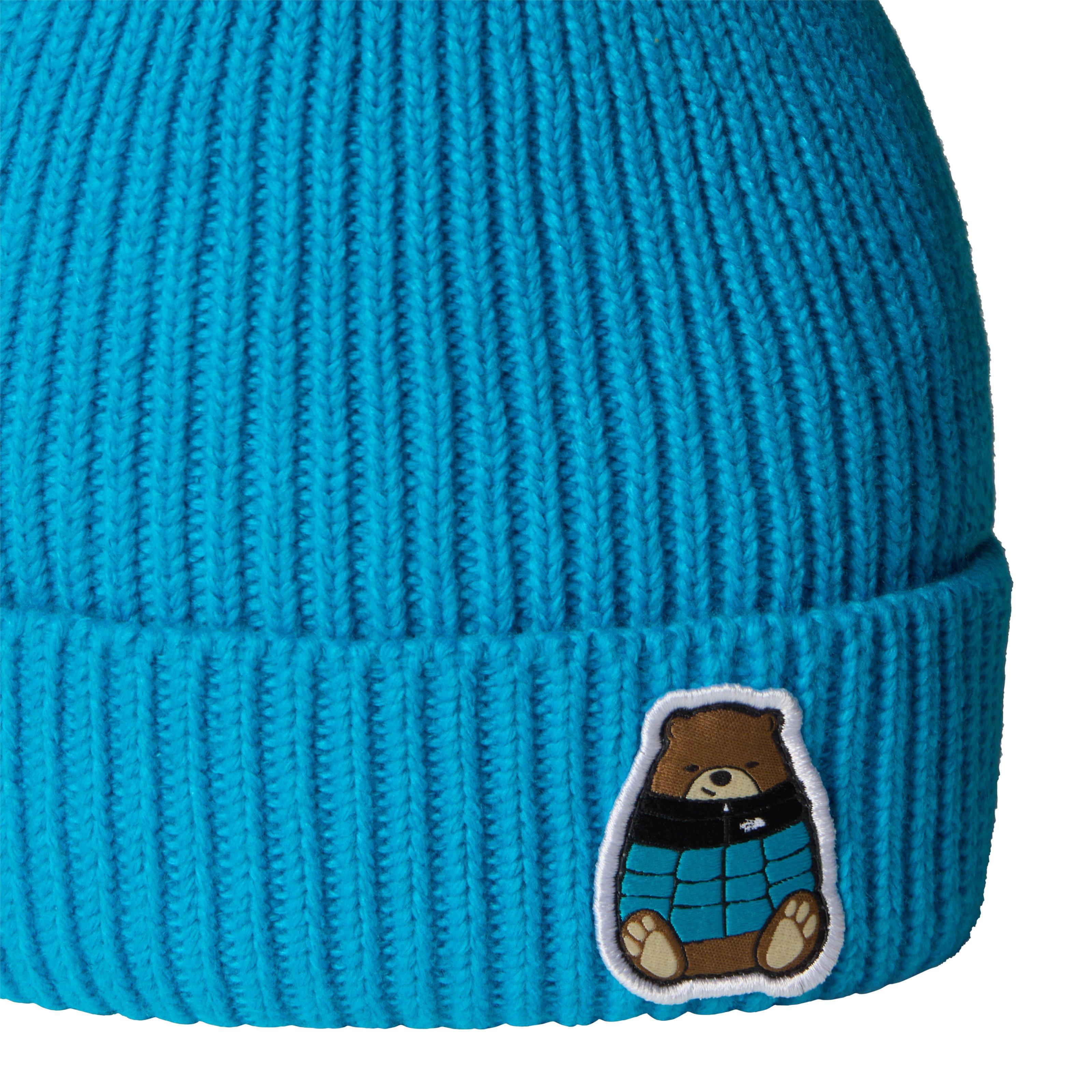 Kids' TNF Logo Box Cuffed Beanie - Blue