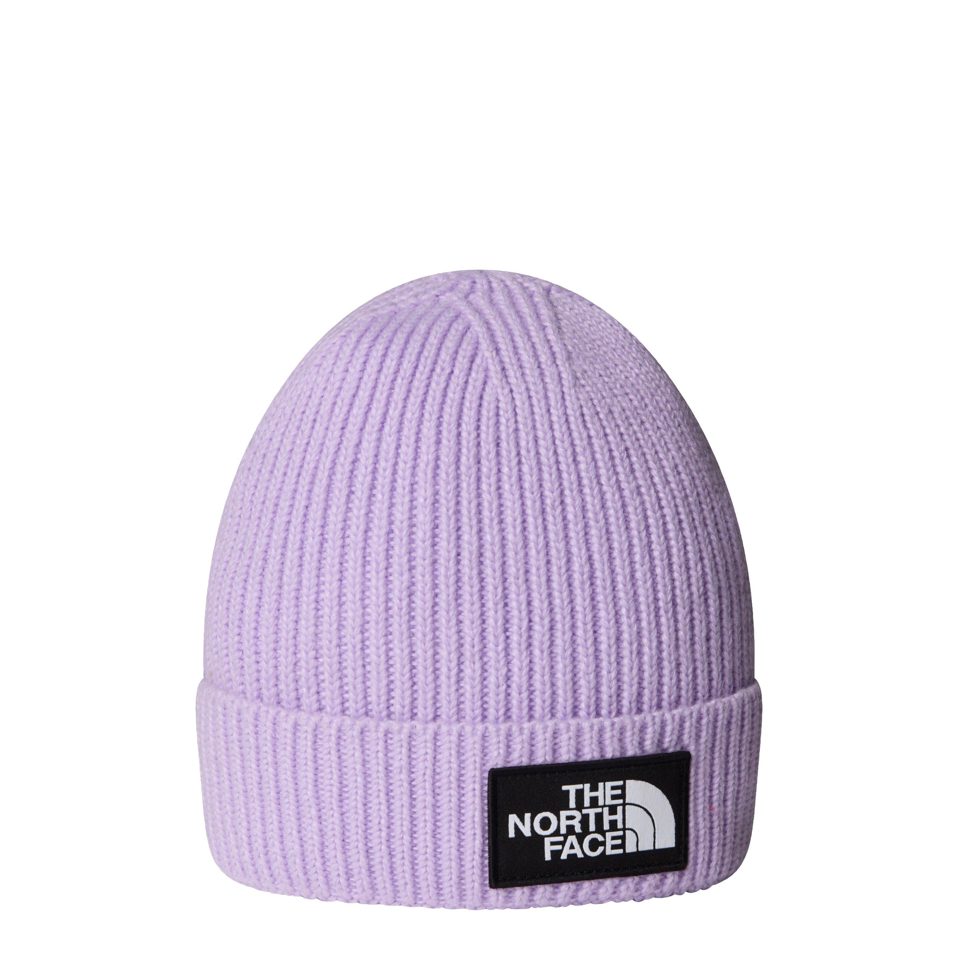 Kids' TNF Logo Box Cuffed Beanie - Purple