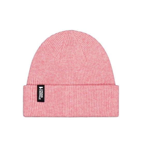 Unisex Chunky Logger Merino Beanie - Pink