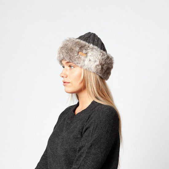 Fur Cable Bandhat - Grey