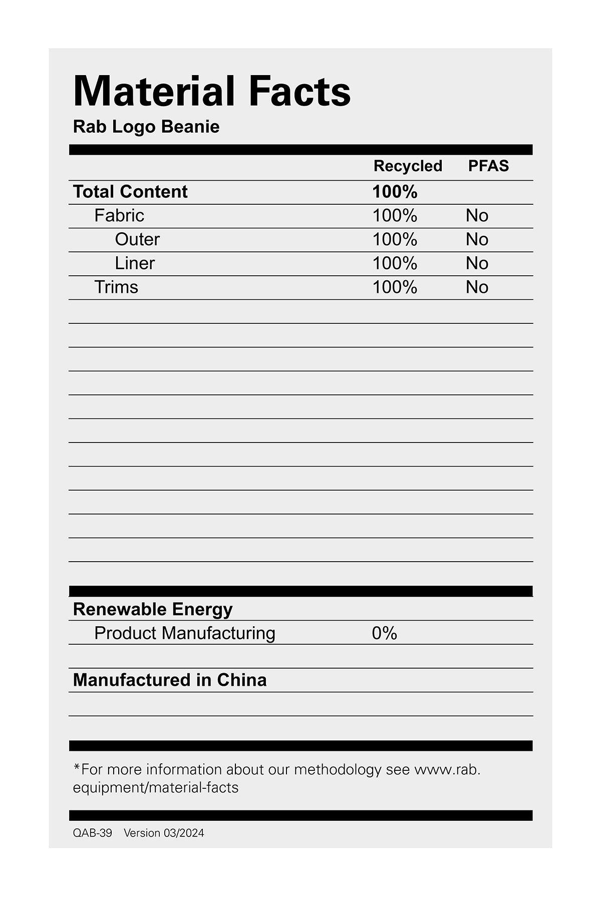 Unisex Logo Beanie - Anthracite / Granite