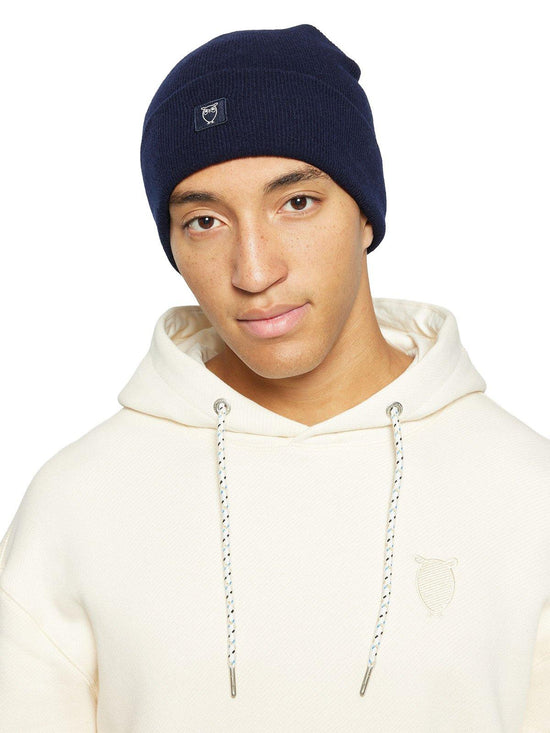 Men's Wool Beanie - Navy