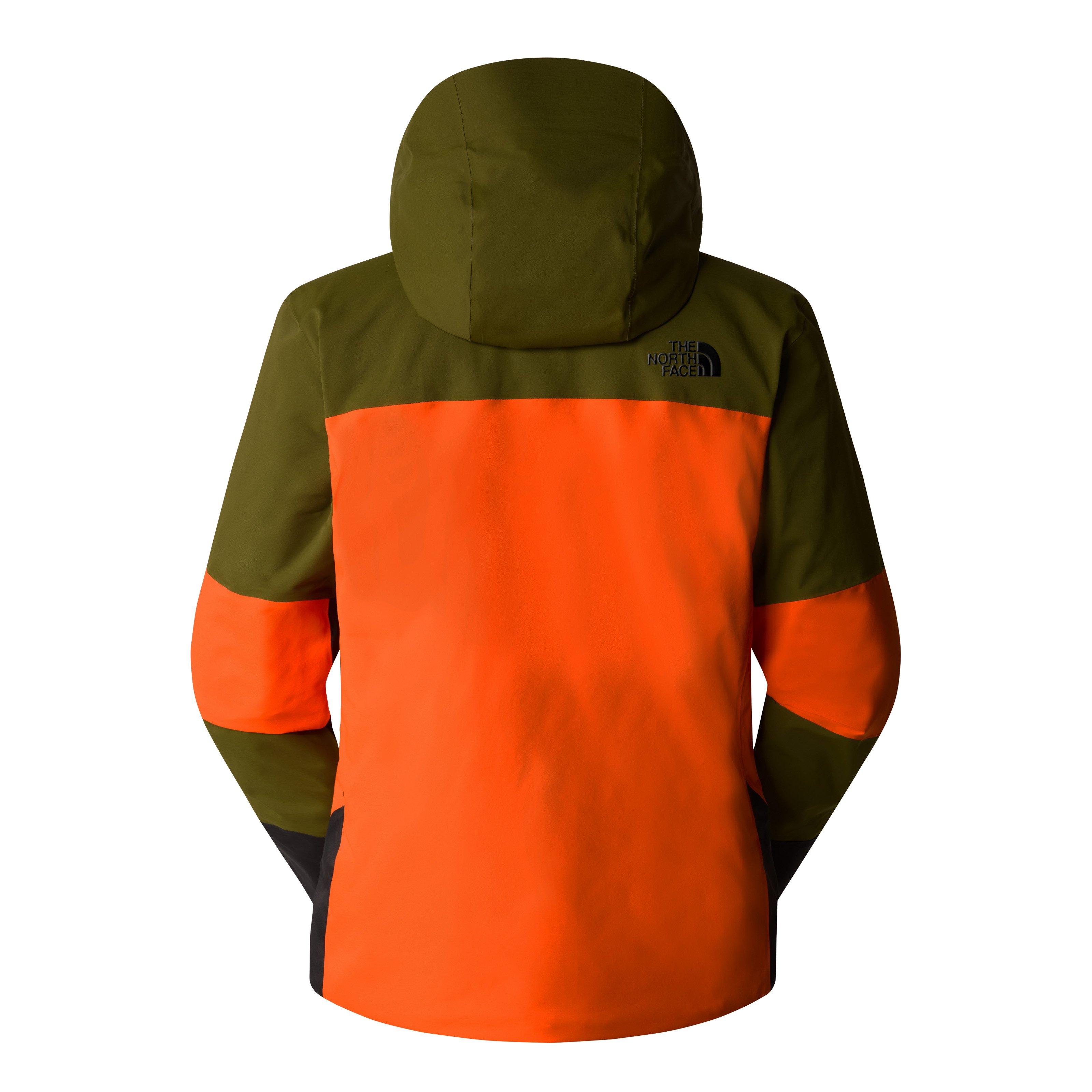 Men's Snowsquall Ski Jacket - Orange / Green
