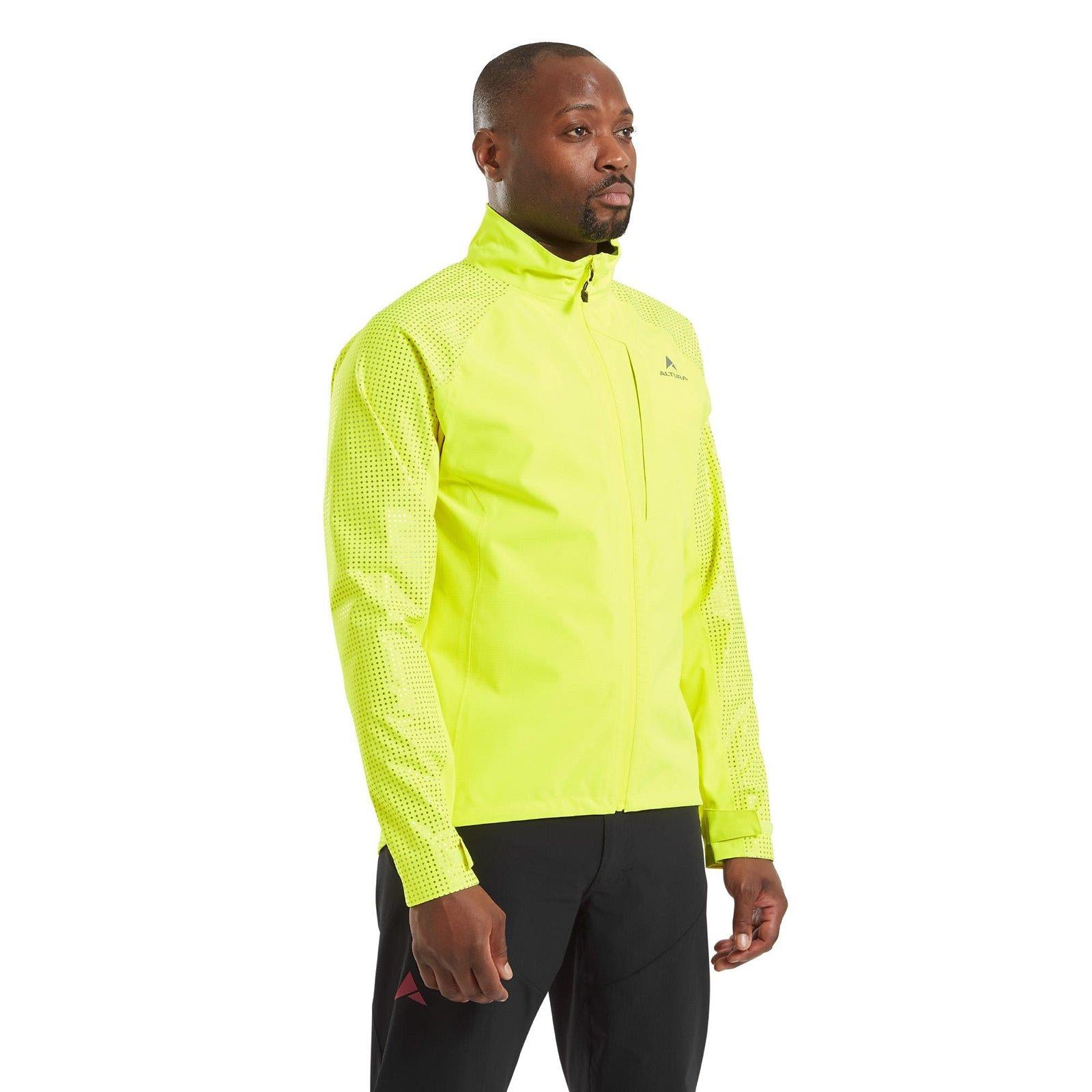 Men's Night Vision Storm Waterproof Jacket - Yellow / Hi Vis