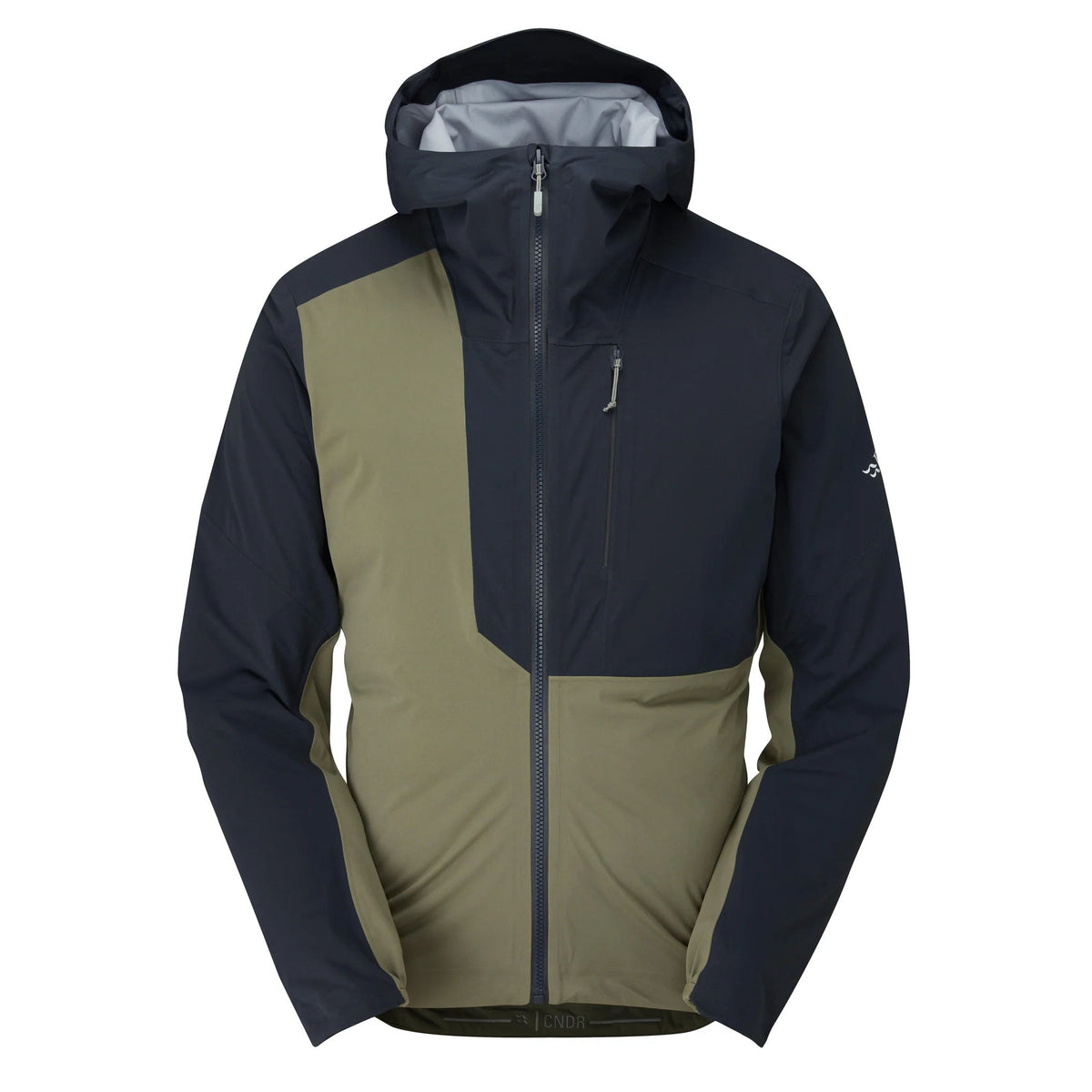 Men's Kinetic Waterproof Cycling Jacket - Green / Grey