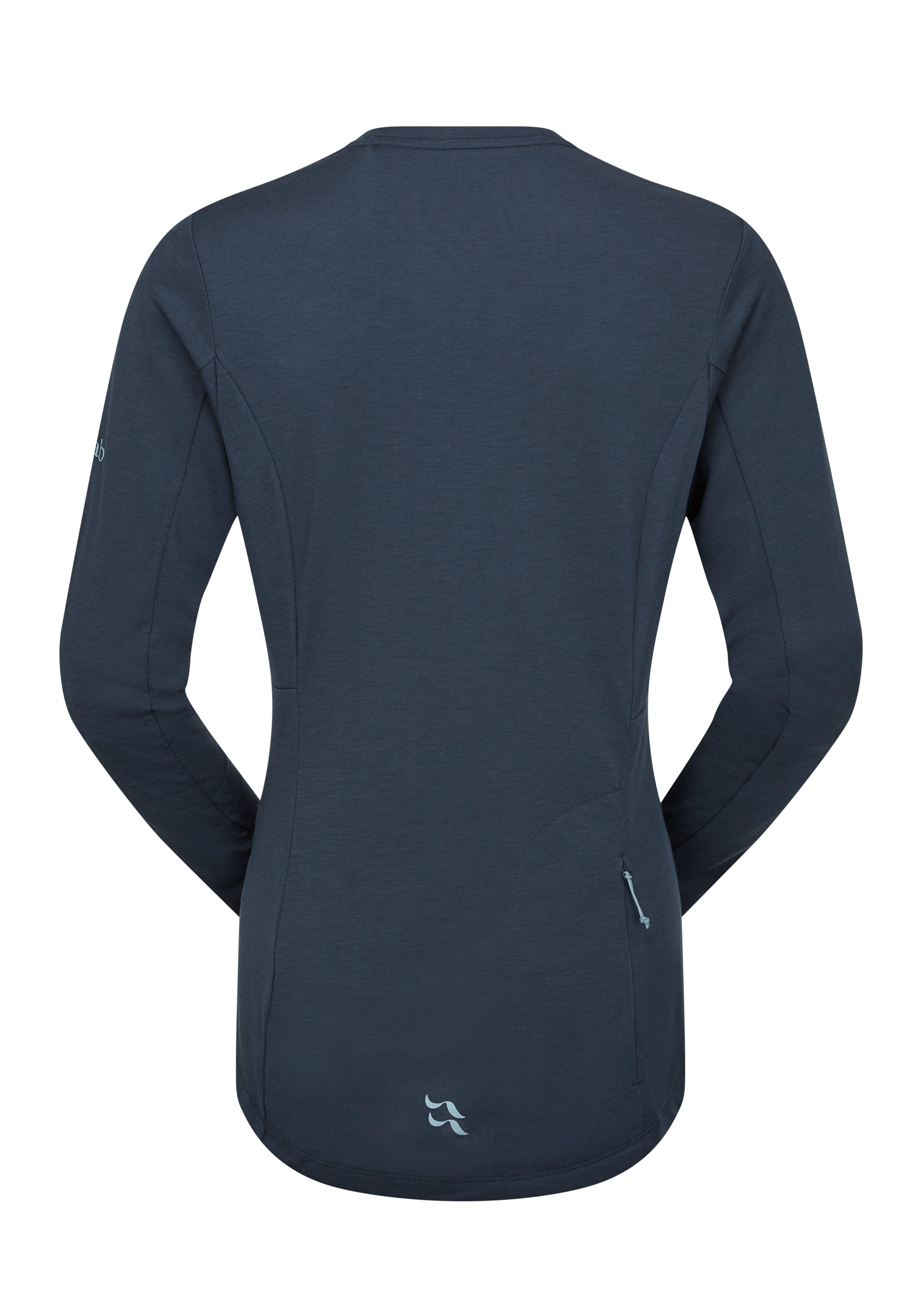 Women's Crimp Long-Sleeve Tee - Navy