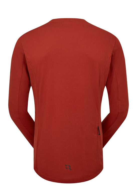 Men's Crimp Long-Sleeve T-Shirt - Red
