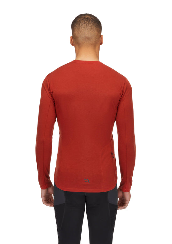 Men's Crimp Long-Sleeve T-Shirt - Red