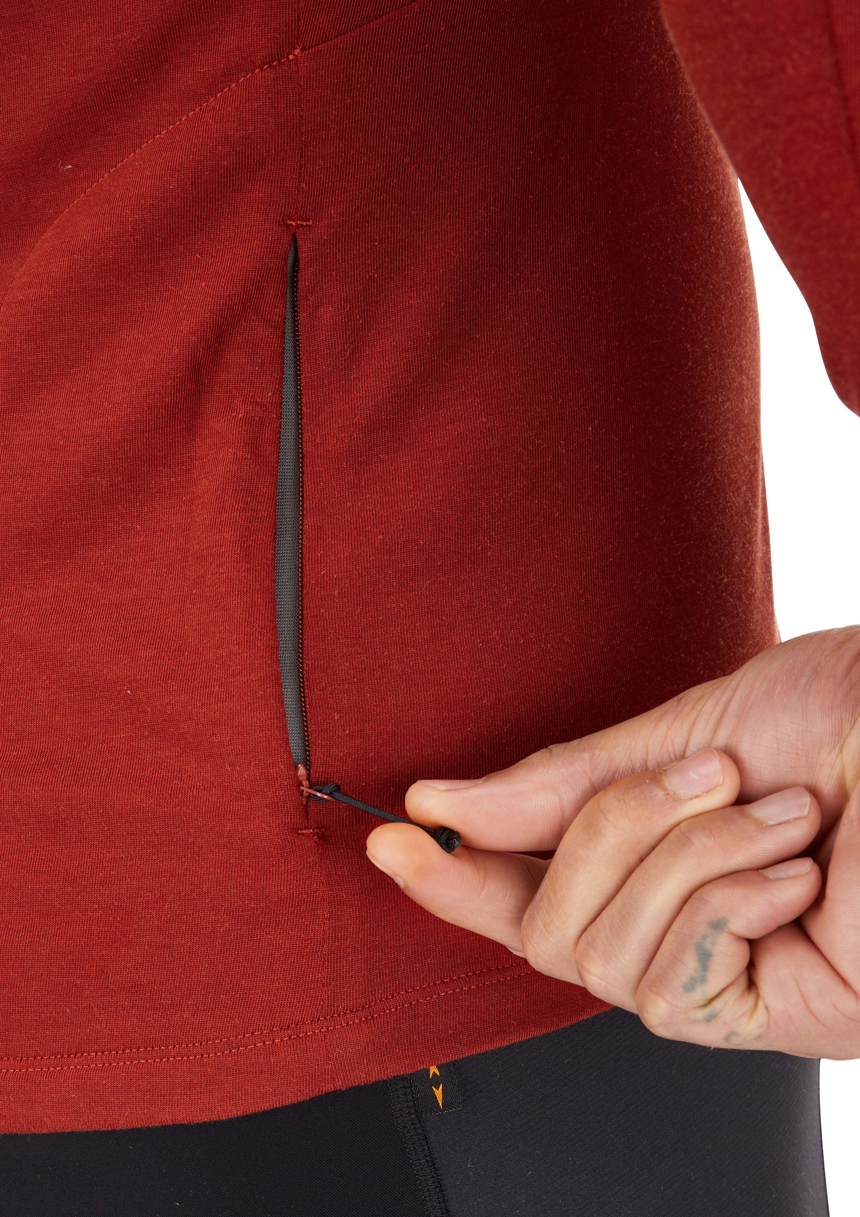 Men's Crimp Long-Sleeve T-Shirt - Red