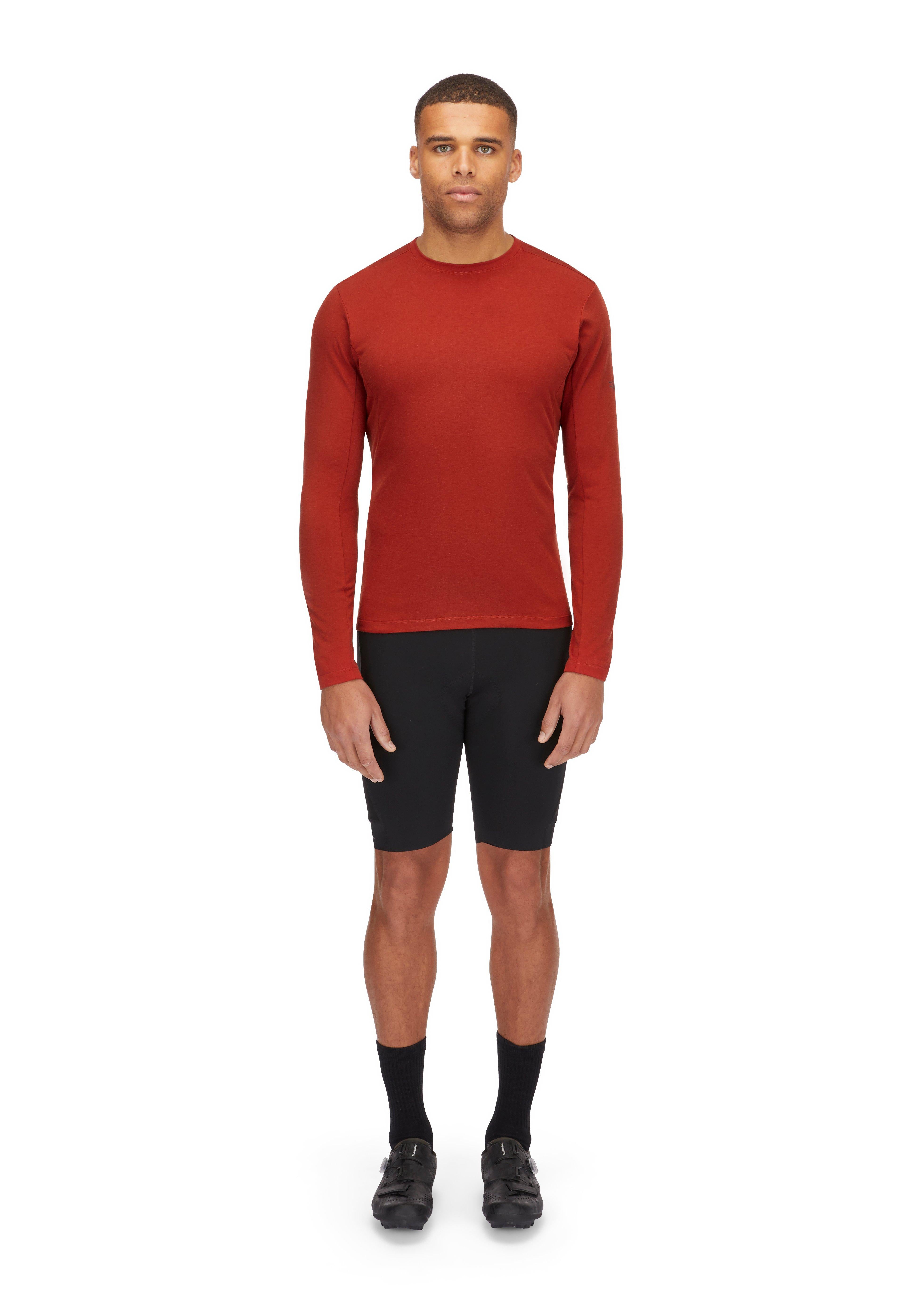 Men's Crimp Long-Sleeve T-Shirt - Red