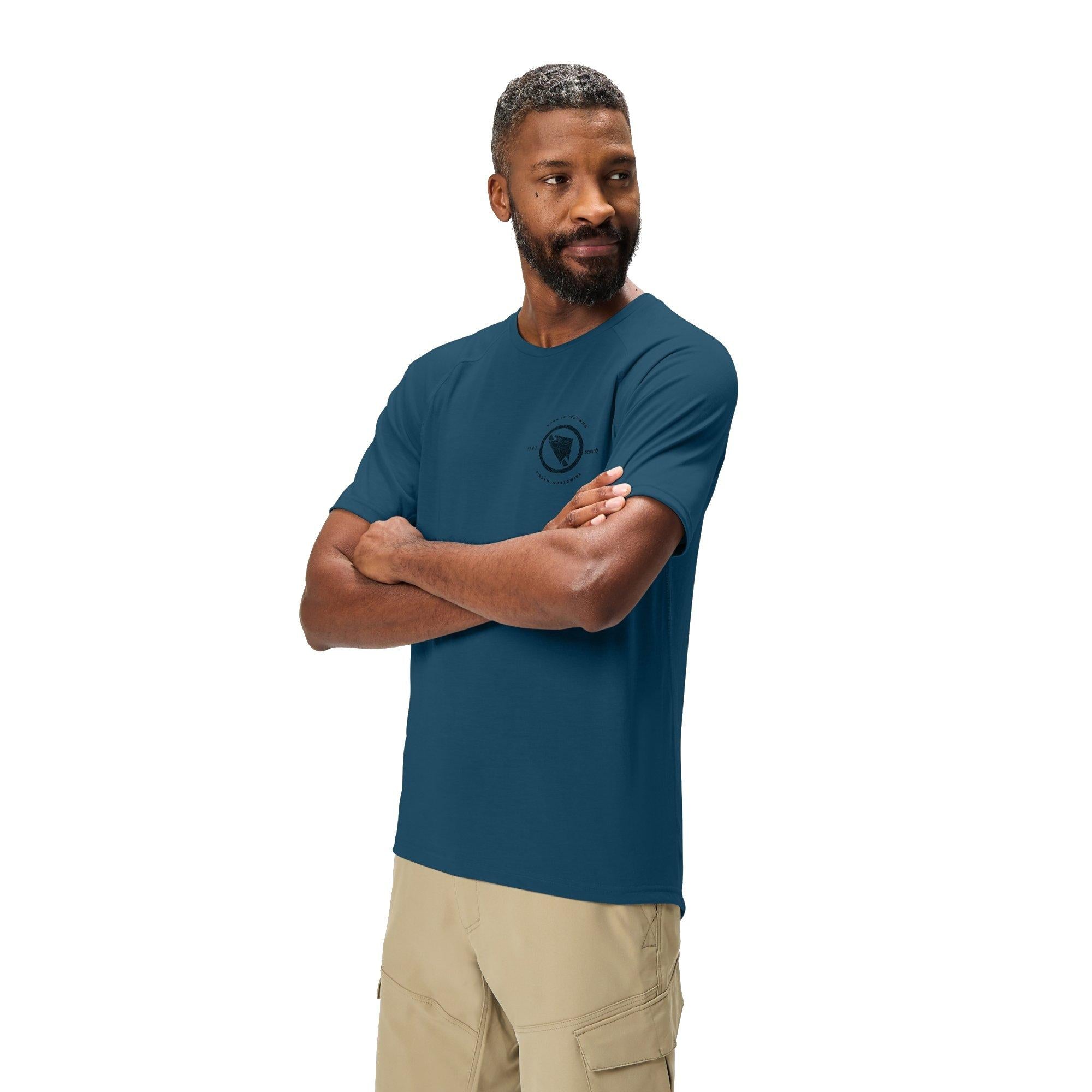 Men's Loop Short-Sleeve Tech T-Shirt - Blue