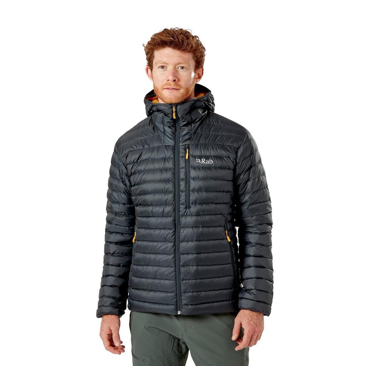Men's Microlight Alpine Down Jacket - Beluga / Dark Navy