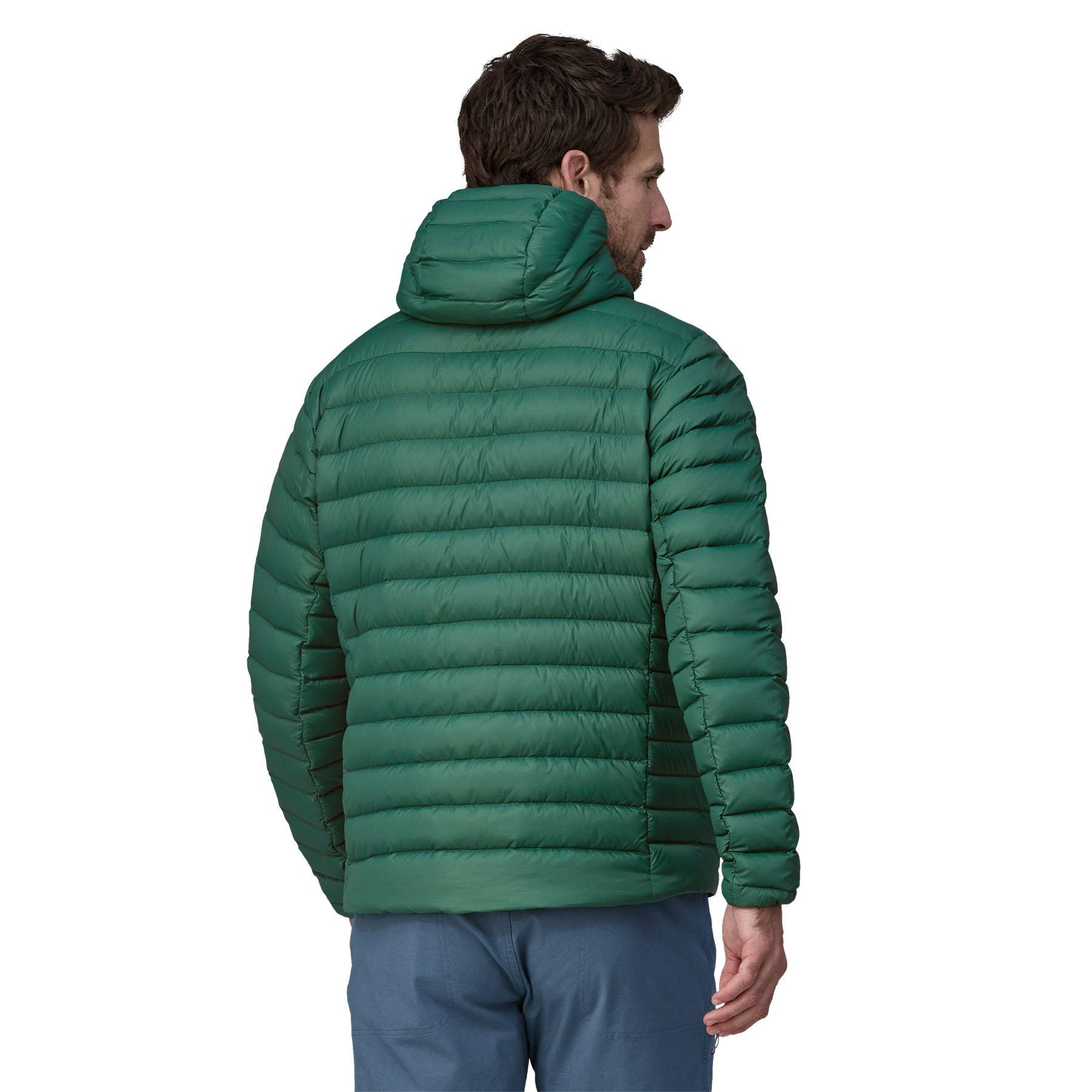 Men's Down Sweater Hoody - Green