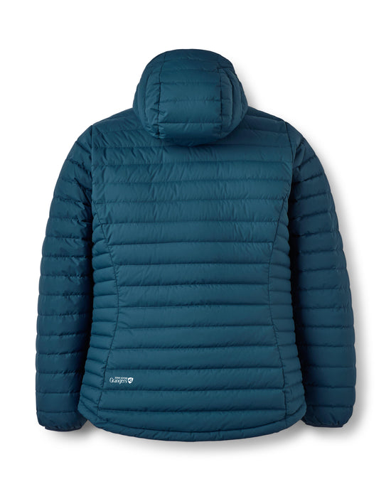 Men's Microlight Windstopper Hooded Down Jacket - Blue