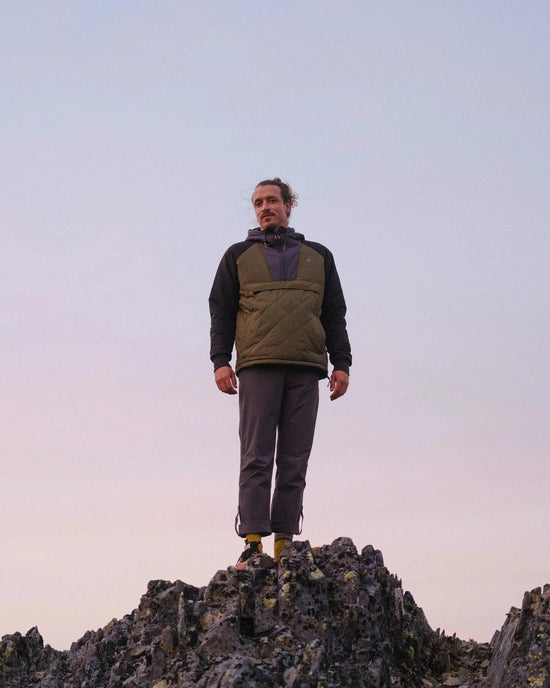 Men's Oceanic Insulated 1/2 Zip Jacket - Green / Black