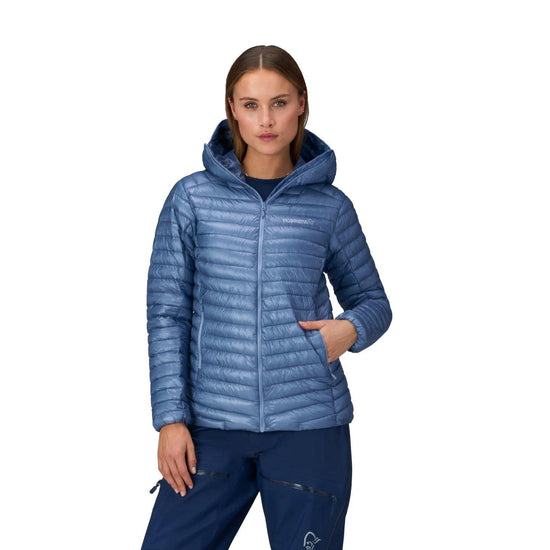Women's Trollveggen SL Down800 Hooded Jacket - Blue