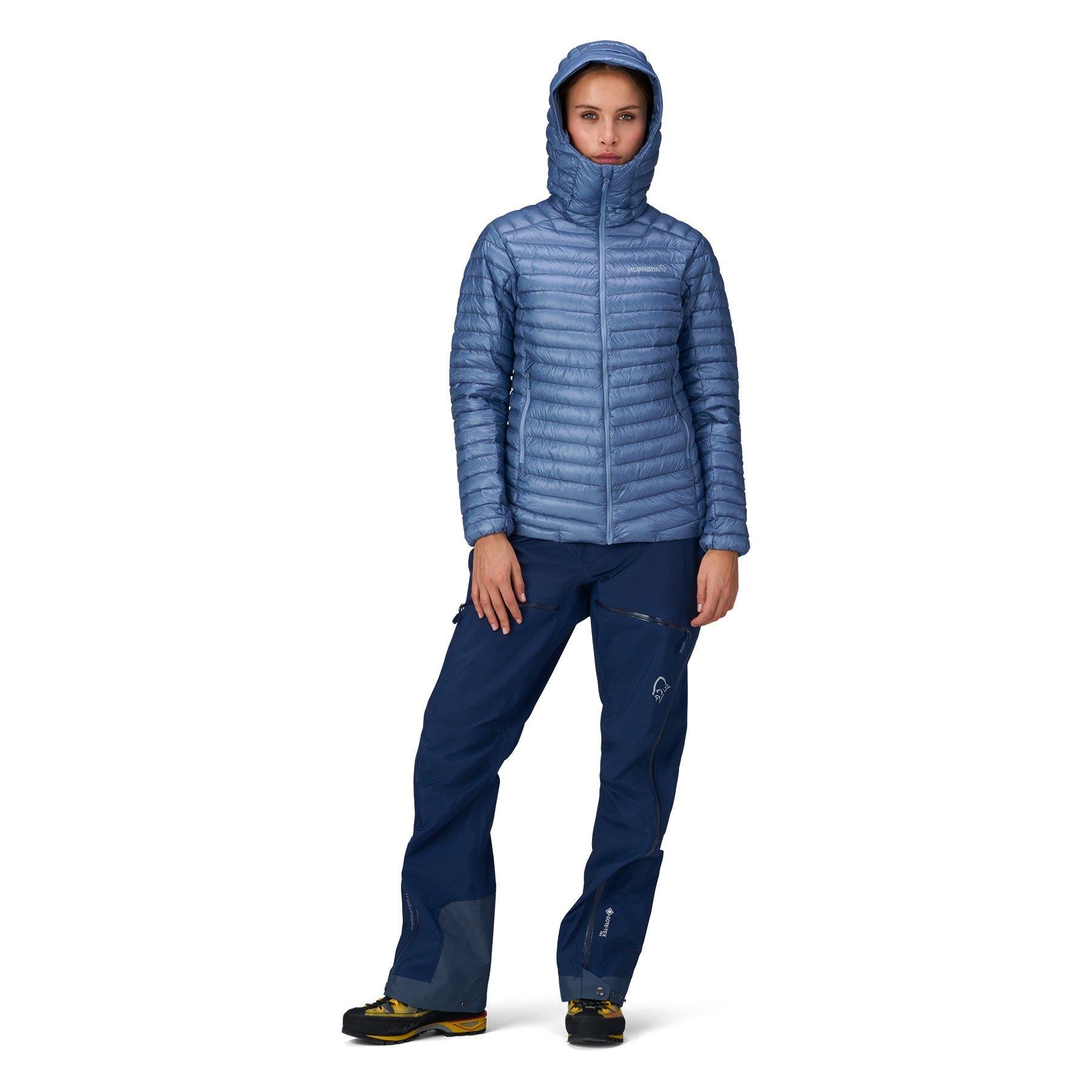 Women's Trollveggen SL Down800 Hooded Jacket - Blue