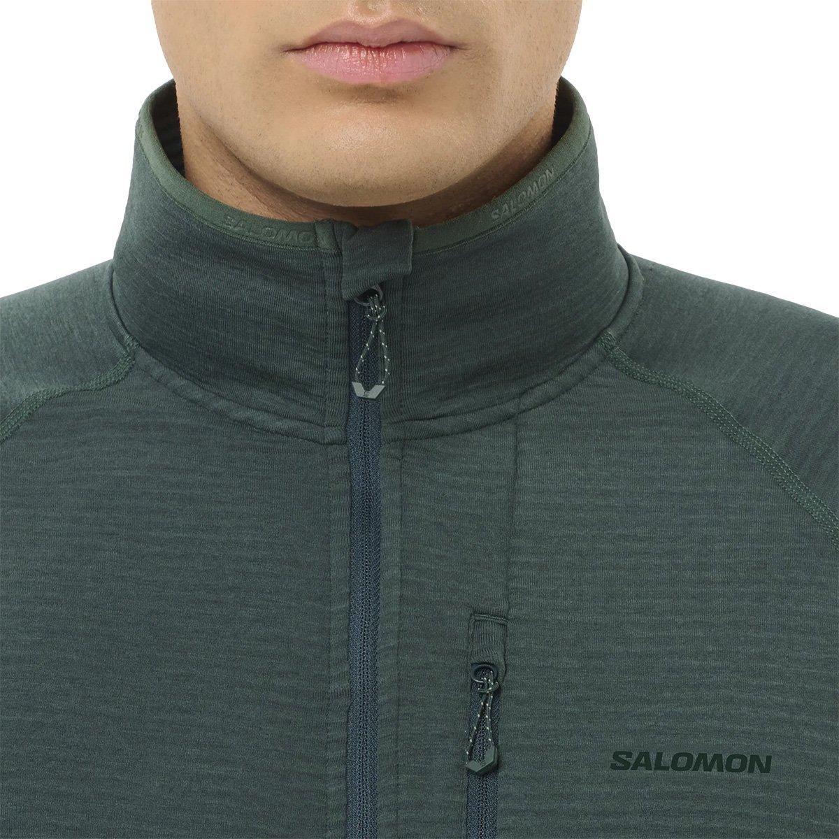 Men's Essential Lightwarm Full-Zip Fleece - Green