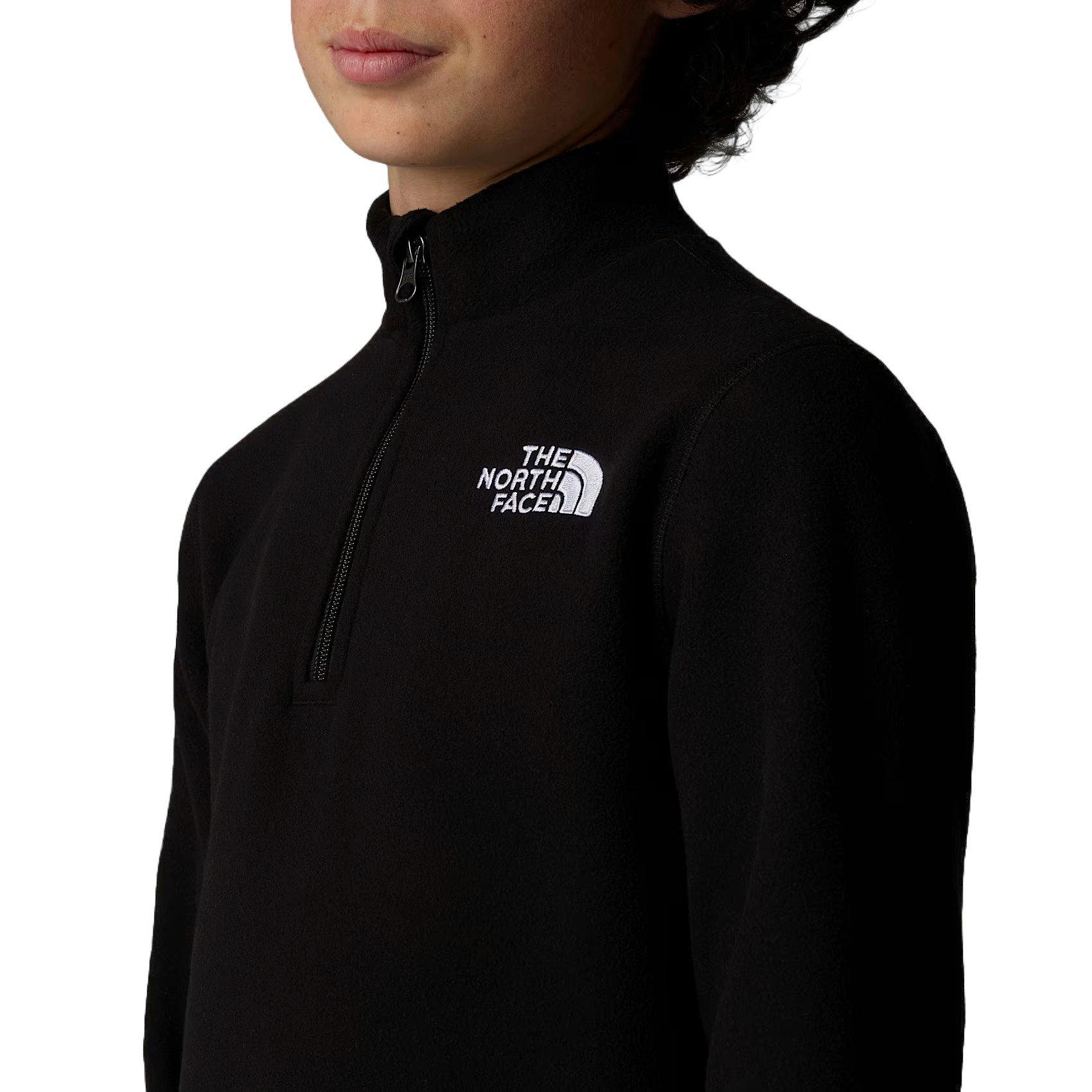 Kids' Glacier 1/4 Zip Fleece - Black
