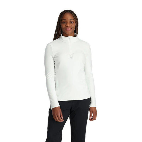 Women's Shimmer Bug 1/2 Zip Fleece - White