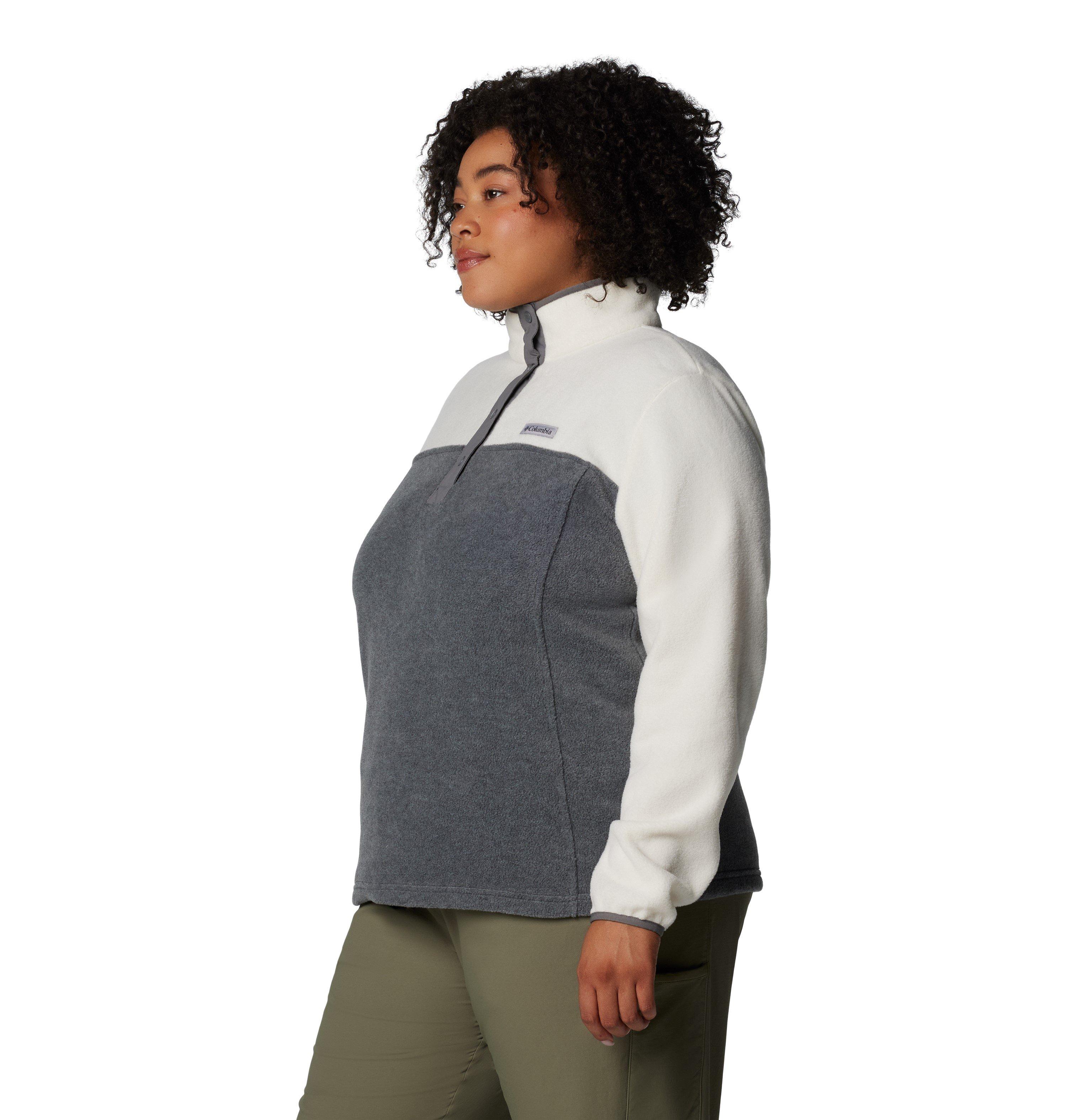 Women's Benton Springs 1/2 Snap Pullover - White / Grey