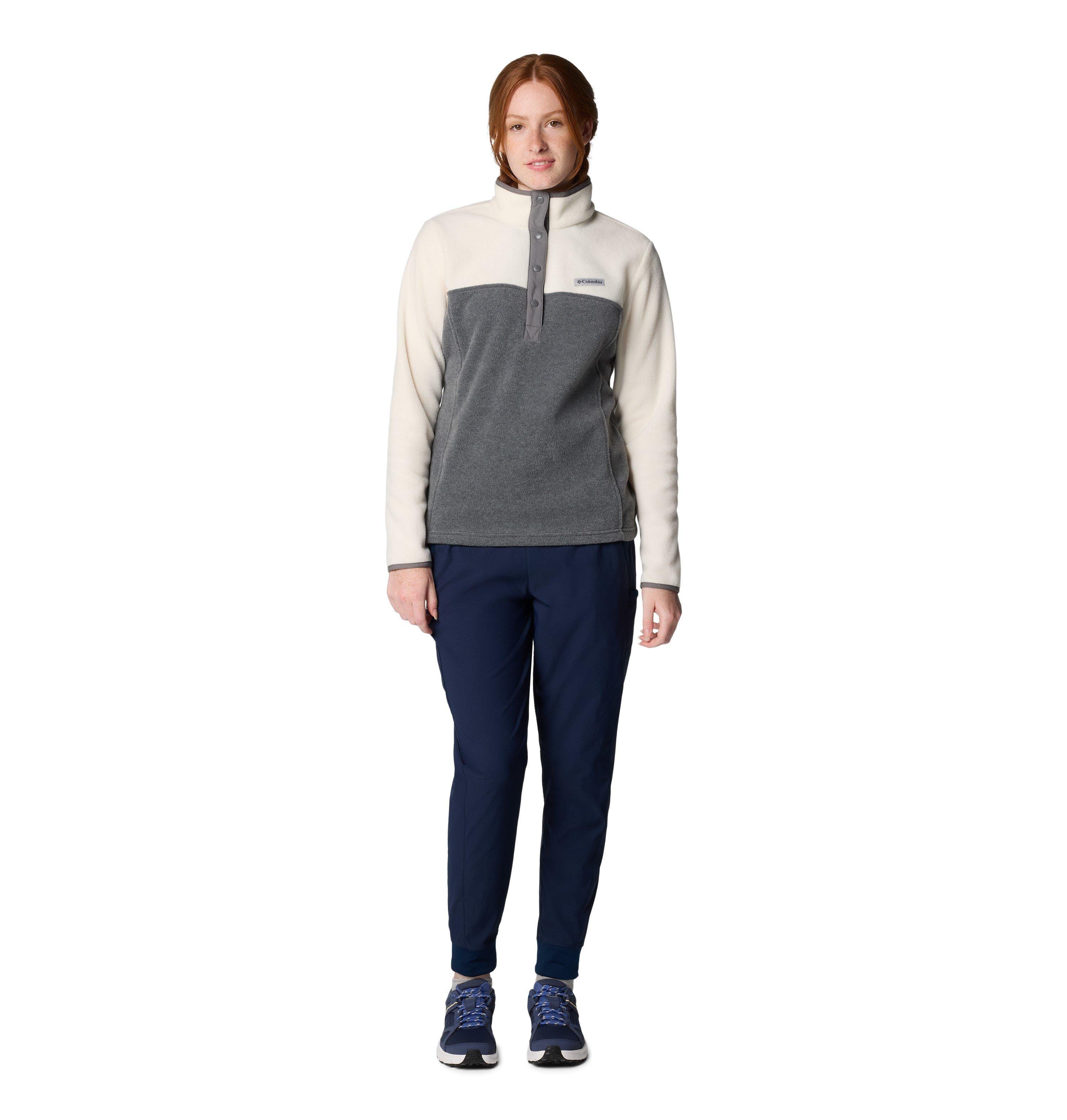 Women's Benton Springs 1/2 Snap Pullover - White / Grey