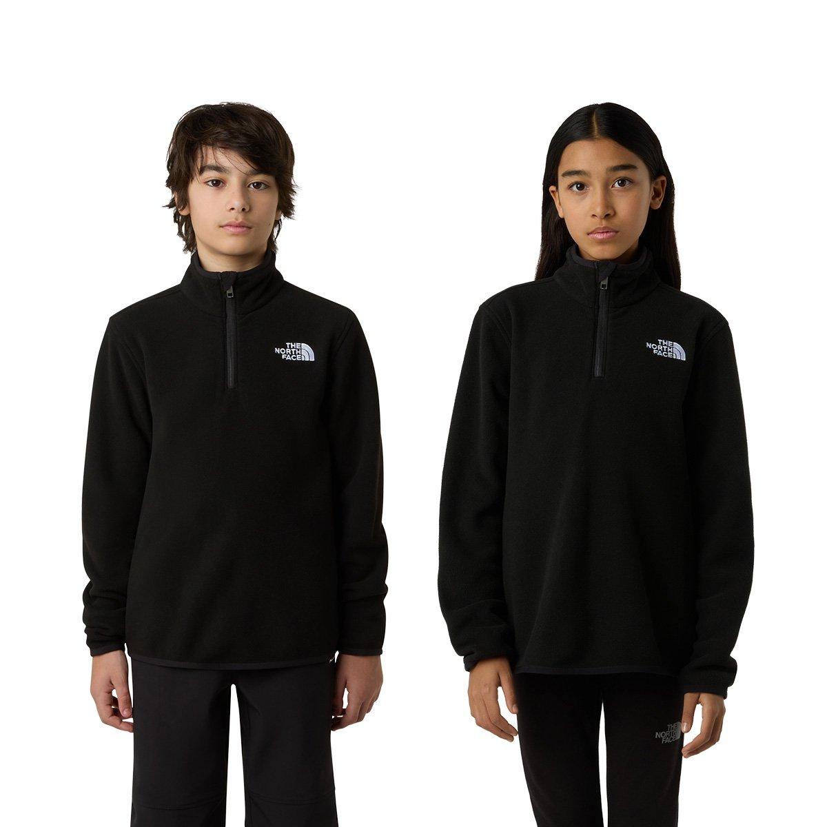 Kids' Glacier 1/4 Zip Fleece - Black