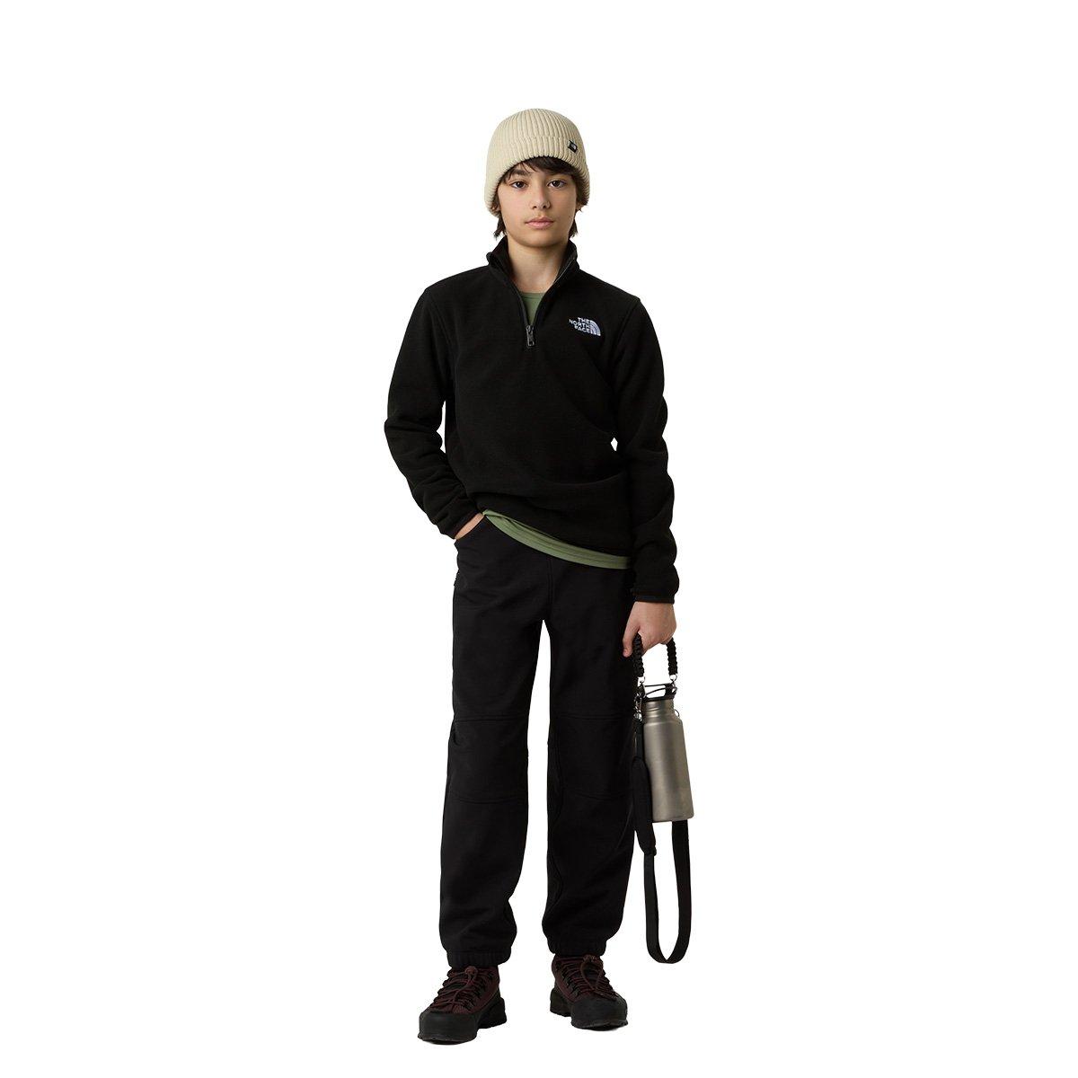 Kids' Glacier 1/4 Zip Fleece - Black