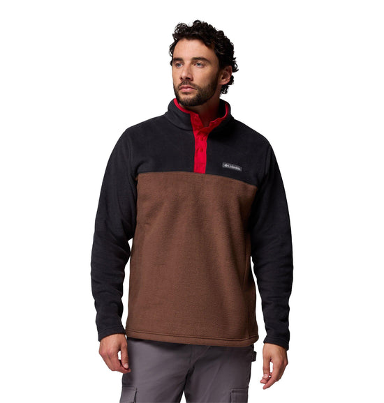 Men's Steens Mountain II 1/2 Snap Fleece - Brown