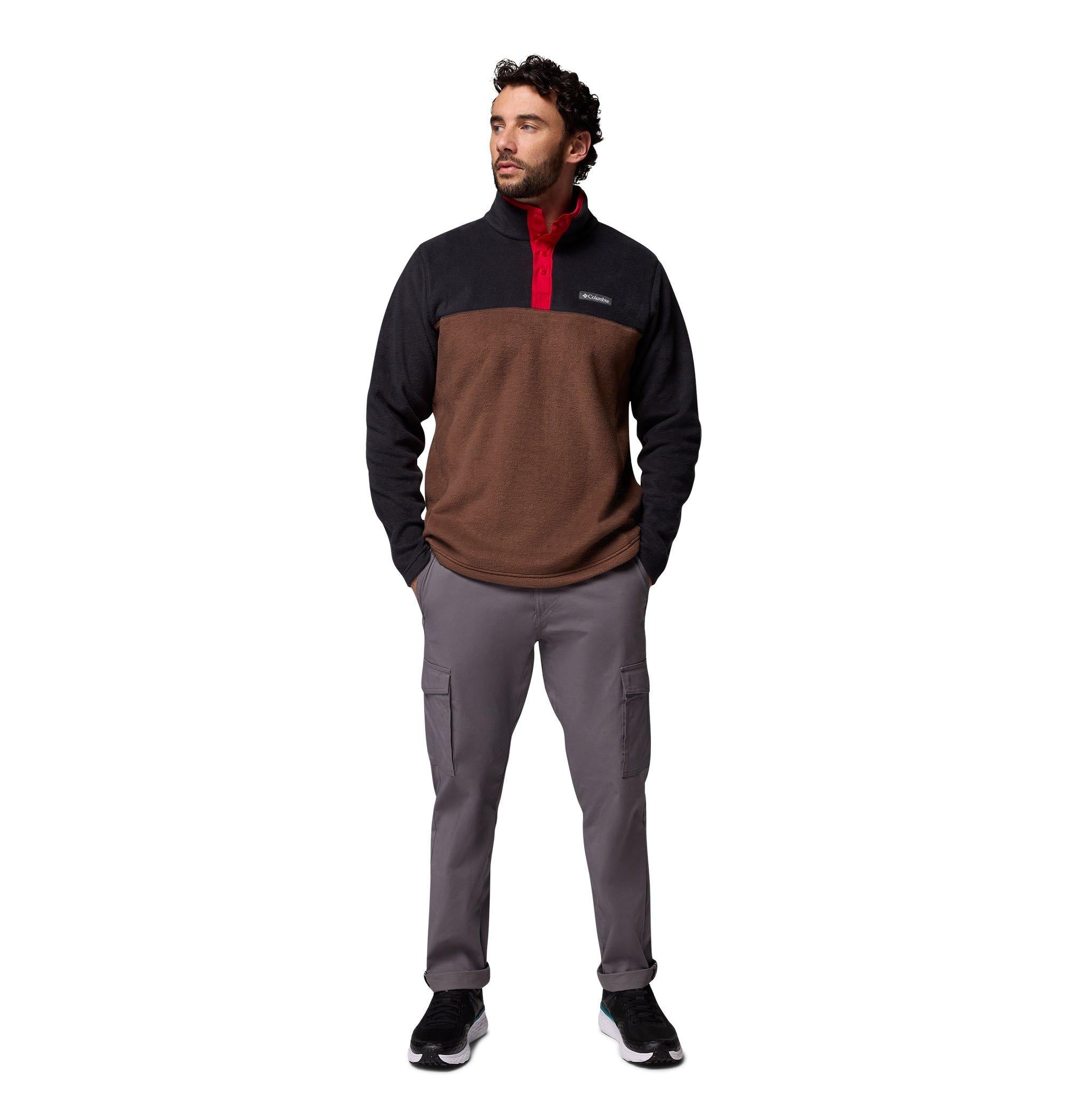Men's Steens Mountain II 1/2 Snap Fleece - Brown