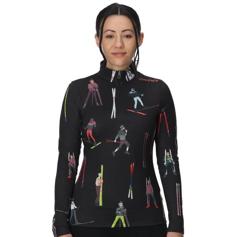 Women's Vivid Half Zip - Black