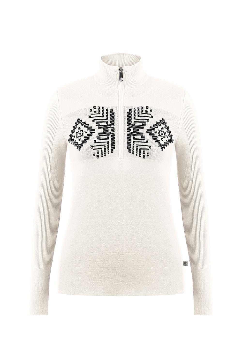 Women's Adele 1/4 Zip Sweater - White