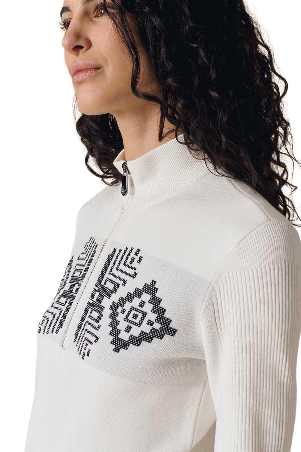Women's Adele 1/4 Zip Sweater - White
