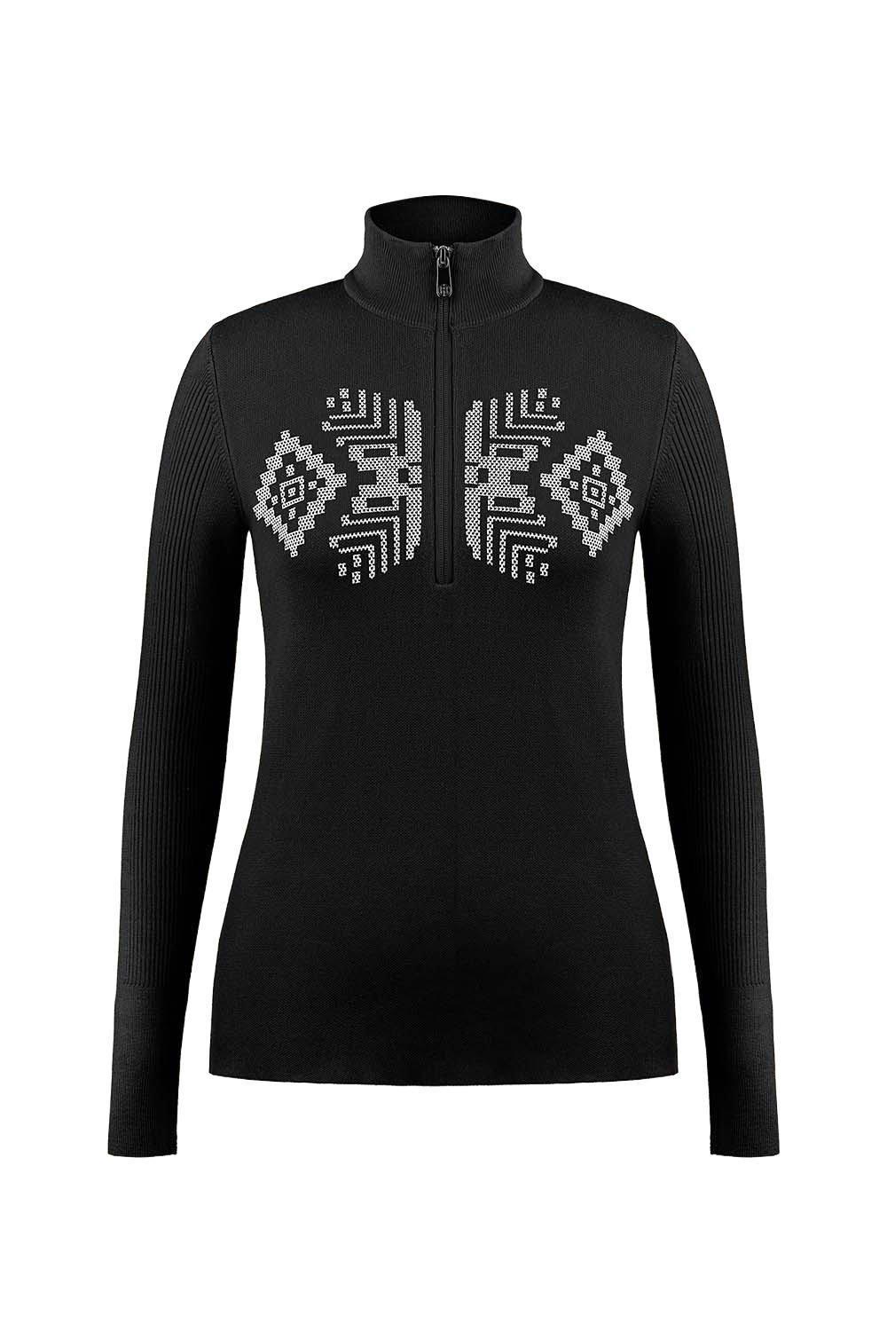 Women's Adele 1/4 Zip Sweater - Black