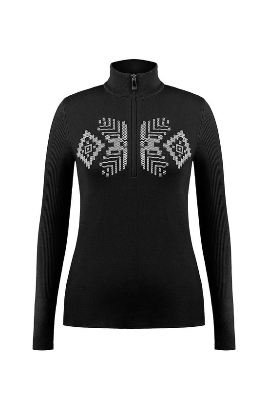 Women's Adele 1/4 Zip Sweater - Black