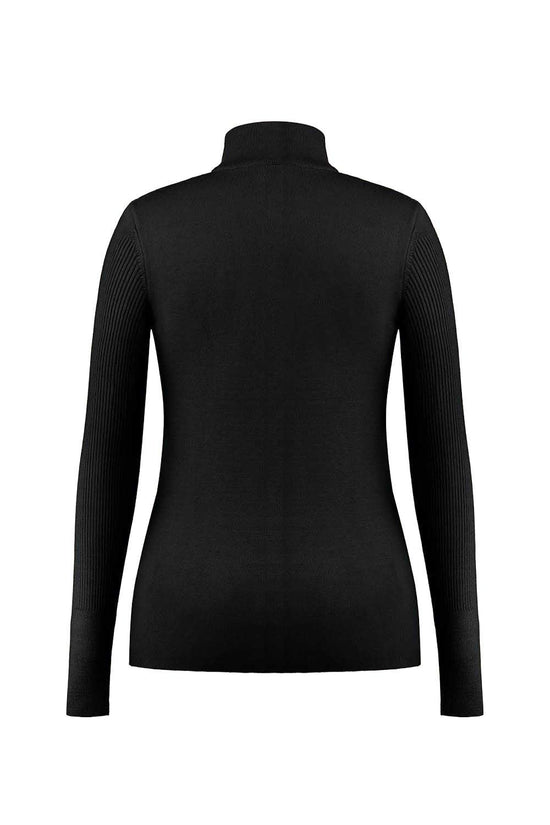 Women's Adele 1/4 Zip Sweater - Black