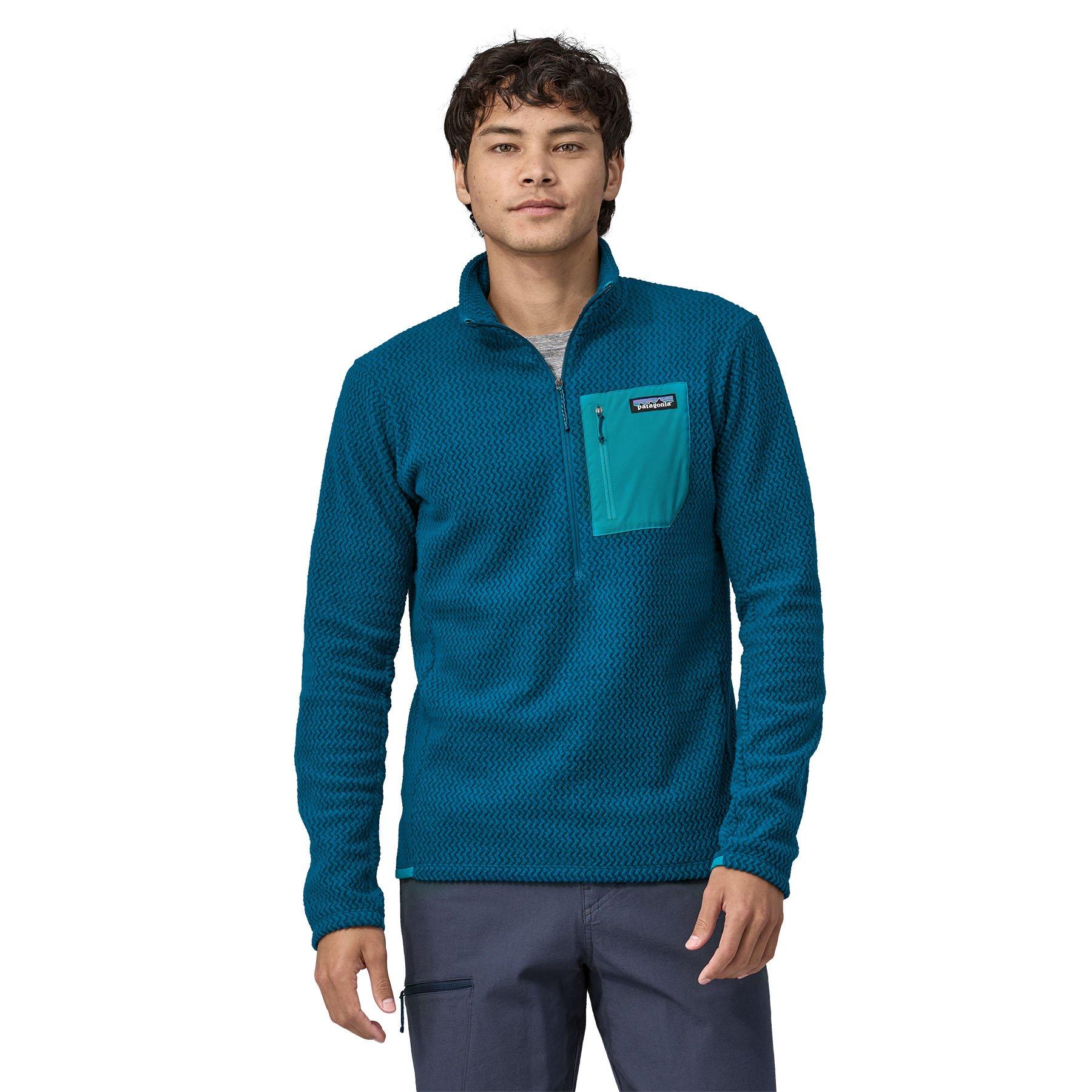 Men's R1 Air 1/2 Zip Neck Fleece - Blue