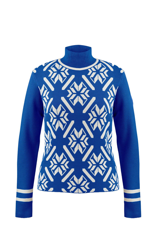 Women's Traditional Knit Pullover - Blue
