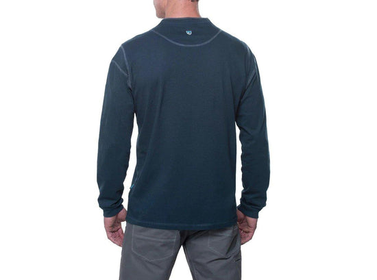 Men's Kommando Crew Long Sleeve Top - Blue