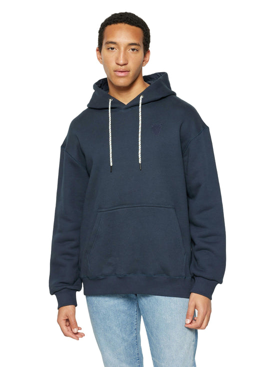 Men's Diagonal Terry Hoody - Navy