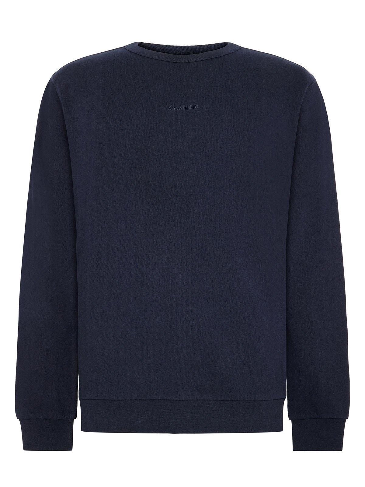 Men's Logo Embroidery Crewneck Sweatshirt - Navy