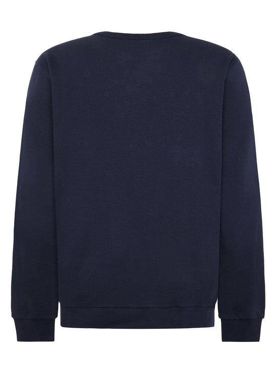 Men's Logo Embroidery Crewneck Sweatshirt - Navy
