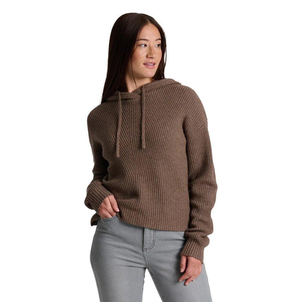 Women's Fireside Hoody Sweater - Brown