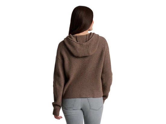 Women's Fireside Hoody Sweater - Brown