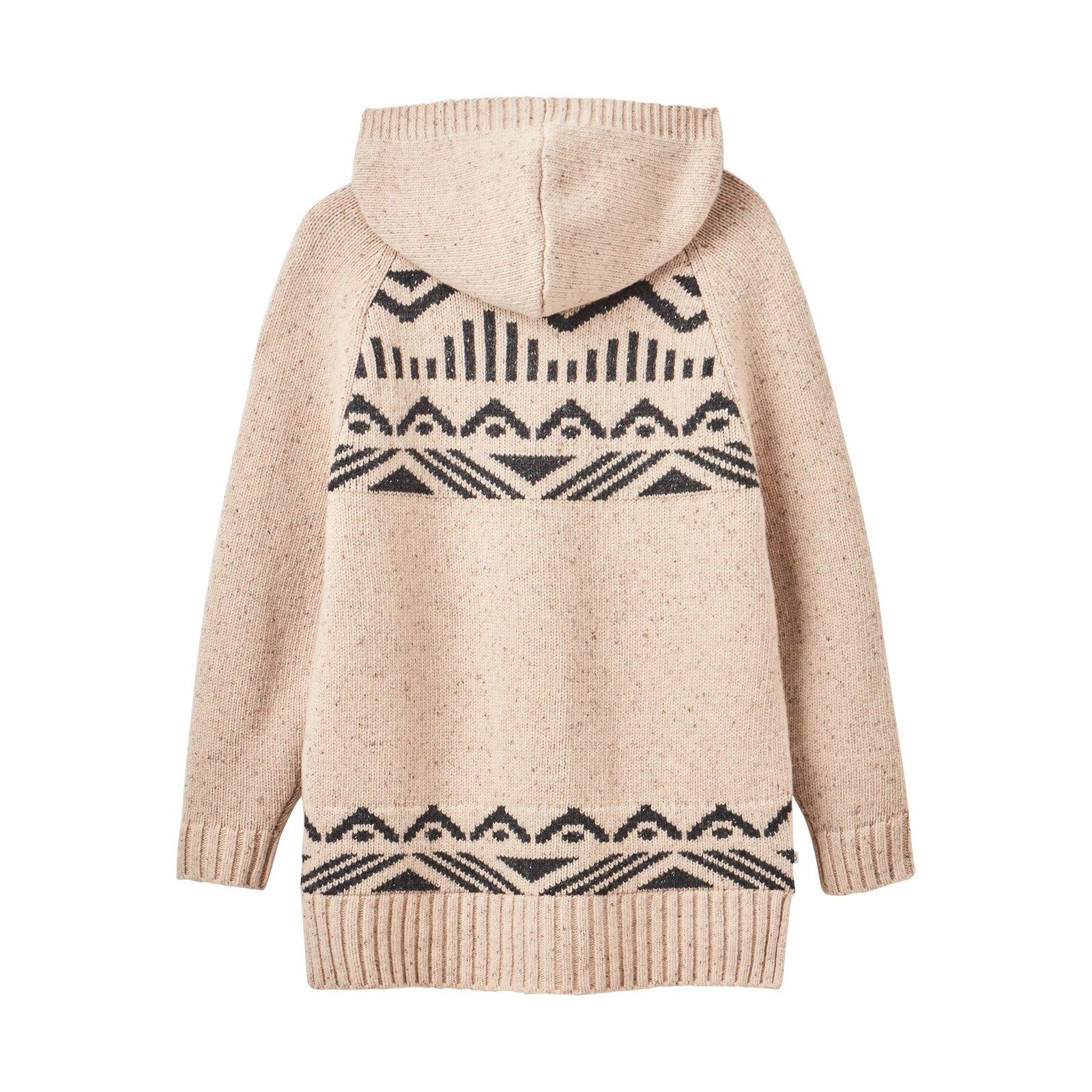 Women's Snoozle Recycled Knitted Hooded Cardigan - Cream