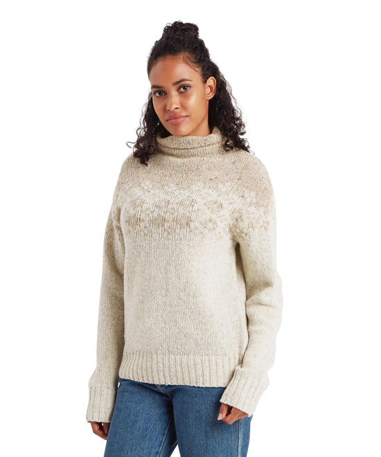 Women's Mandari Mock Neck Sweater - Cream