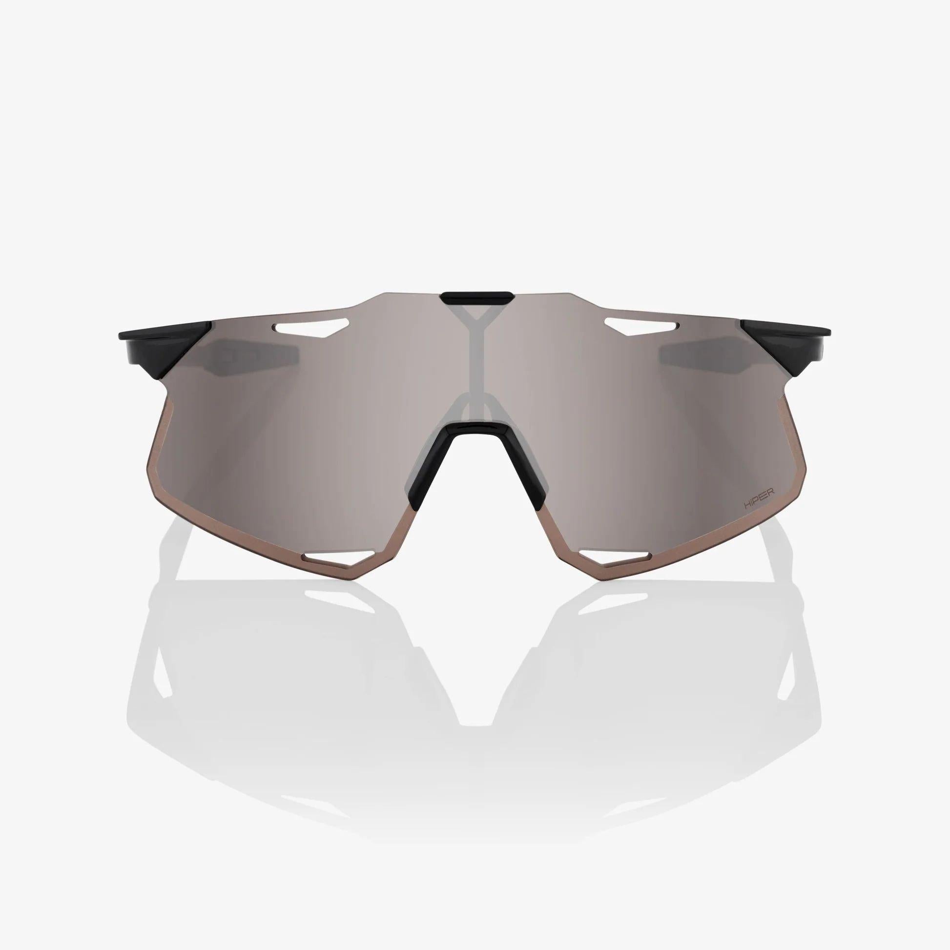 Hypercraft Sunglasses - Gloss Black - HiPER Silver Mirror Lens